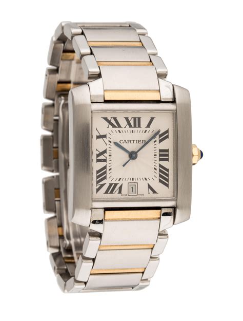 cartier tank watch men's|cartier tank française watch.